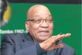  ?? Picture: Johann Hattingh ?? LOOKING AHEAD. President Jacob Zuma does not intend resting when his term as president comes to an end in December.