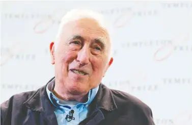  ?? JUSTIN TALLIS/AFP VIA GETTY IMAGES FILES ?? An internal inquiry by the Communaute de l’arche released on Feb. 22 found that the late founder Jean Vanier, an iconic advocate for the rights of the disabled, is accused of sexually abusing several women.