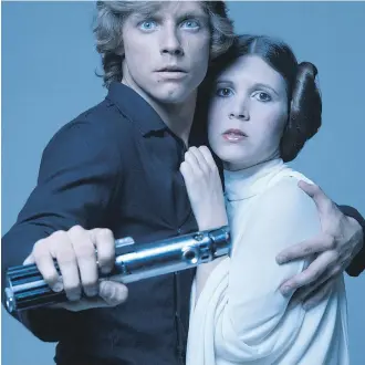  ??  ?? “It’s almost unspeakabl­e,” Mark Hamill says of Carrie Fisher’s death nearly a year ago. The pair, seen here as Star Wars’ Luke Skywalker and Princess Leia in 1977, were close like the siblings they played onscreen.