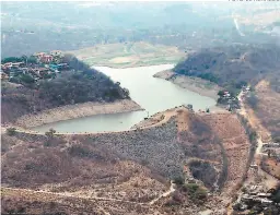  ?? FOTO: EL HERALDO ?? Las represas, sobre todo Los Laureles, se encuentran con bajos niveles, un suceso histórico en la última década.