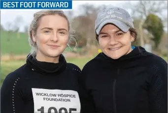  ??  ?? Pippa Treacy and Kiersten Torre at the Wicklow Hospice 5k, 10k and half-marathon at Avondale.