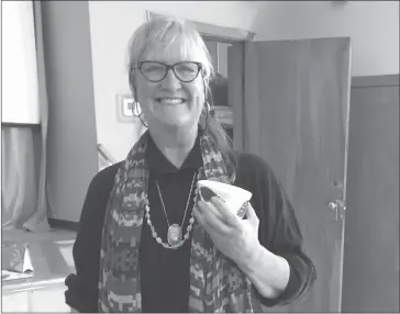  ?? RECORD ARCHIVES ?? Organizer and local potter Lucy Doheny at the Empty Bowls event last year.