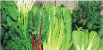  ??  ?? Adding leafy green vegetables to your daily eating can help keep blood sugar levels down and help manage Type 2 diabetes.