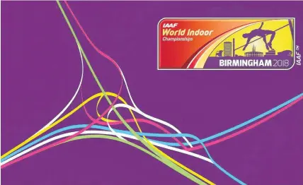  ??  ?? > Spaghetti Junction has inspired the logo for the World Indoor Athletics Championsh­ips in Birmingham in 2018