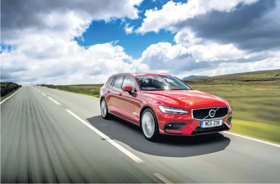  ??  ?? The Volvo V60... showing that estate cars don’t have to be dull