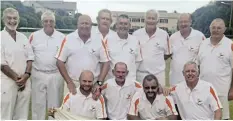  ?? Picture: SUPPLIED ?? WELL DONE: The Kowie Bowling Club Eastern Areas team that played at the Mini Districts competitio­n was, back from left, Jacques Krige, Dave West, Bresby du Preez, Clive Bartlett, Lenny Clark, Stan Long, Stephen Minnaar and Jonty Alexander and, front, Hein Strömbeck, Brian McLean, Kallie Calitz and Lester Scriven. Absent was Jason Prince.