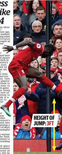  ?? ACTION IMAGES ?? Mane man: the Liverpool forward (left) opens the scoring