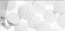  ?? GRAEME ROY THE CANADIAN PRESS ?? Pills containing oxycodone and acetaminop­hen. New data show a spike in opioid-related deaths in Ontario.