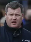  ??  ?? Gordon Elliott pulled out Samcro at Punchestow­n