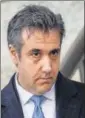  ?? AFP/FILE ?? Michael Cohen