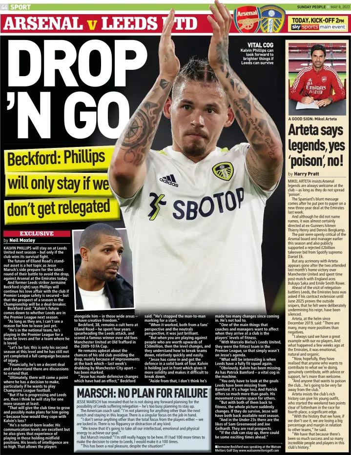  ?? ?? VITAL COG Kalvin Phillips can
look forward to brighter things if Leeds can survive