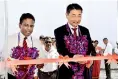  ??  ?? Toyota Lanka Director/coo Manohara Athukorala and MD Shungo Yoshioka cutting the ribbon to declare open the latest branch in Matara