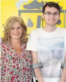  ??  ?? Jane Sutton and son Stephen in 2014