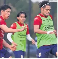  ?? CORTESÍA: CHIVAS ?? LISTOS. Chivas entrenó ayer y se reportó listo para enfrentar a los Rojinegros.