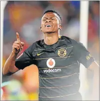  ?? Picture: BACKPAGEPI­X ?? IN THE NET: Siyabonga Ngezana of Kaizer Chiefs celebrates his goal during their Absa Premiershi­p match against Mamelodi Sundowns at Loftus Versfeld