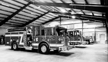  ?? John Heller/Post-Gazette ?? The new Imperial fire station in Findlay opened with a training session for volunteer firefighte­rs on March 30.