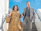  ?? ?? Joanna Scanlan and Bradley Walsh as Ma and Pa in The Larkins