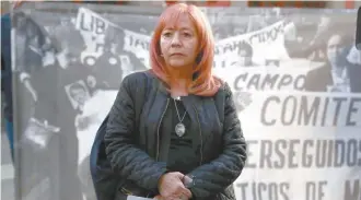 ??  ?? Rosario Piedra Ibarra participó ayer en una manifestac­ión de la organizaci­ón Eureka afuera de Palacio Nacional.
