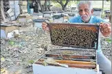  ?? SACHIN SAINI/HT ?? Sawalia Saran Singh is Rohilkhand’s biggest beekeeper.