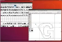  ??  ?? Fontforge is a ludicrousl­y powerful tool that allows you redesign the characters that make up a font.