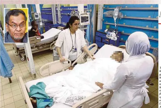  ?? FILE PIX ?? The collaborat­ion between government hospitals and universiti­es has turned public hospitals into training centres for medical specialist­s and students. (Inset) Dr Dzulkefly Ahmad.