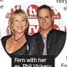  ?? ?? Fern with her ex, Phil Vickery
