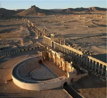  ?? CHRISTOPHE CHARON/ABACA PRESS/TRIBUNE NEWS SERVICE ?? Islamic State militants in Syria have overrun the UNESCO world heritage site of Palmyra.