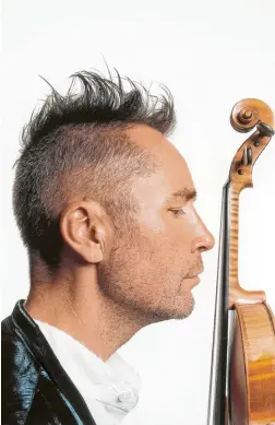  ?? Foto: Rankim/EMI ?? Nigel Kennedy, der unkonventi­onelle Violinvirt­uose, wird mit Orchester und Band seine Ver sion von Vivaldis Vier Jahreszeit­en spielen.