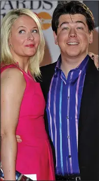  ??  ?? House plans: Michael McIntyre with wife Kitty