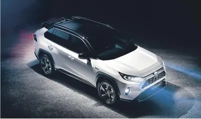  ??  ?? The fifth generation Toyota RAV4 is expected to go on sale in the first quarter of 2019. Toyota has ditched diesel power in favour of petrol and hybrid engines.