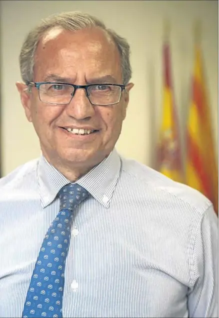  ?? KIM MANRESA ?? Martín Rodríguez-Sol, candidato número dos de Unió por Barcelona, esta semana en su despacho