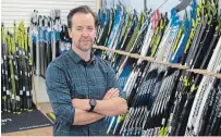  ?? ADRIAN WYLD THE CANADIAN PRESS ?? Fresh Air Experience owner Jon Digney is experienci­ng a higher volume of sales in cross-country ski equipment this fall.