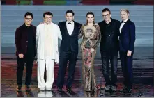  ?? PROVIDED TO CHINA DAILY ?? The first Hainan Internatio­nal Film Festival gathers a bunch of A-list celebritie­s, such as (from left) Aamir Khan, Jackie Chan, Johnny Depp, Juliette Binoche, Nuri Bilge Ceylan and Mads Mikkelsen.