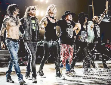 ??  ?? Guns ‘N Roses is just one of the world-class acts that will rock the Singapore concert scene in 2017.