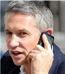  ??  ?? Prolific tweeter: Gary Lineker