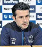  ??  ?? Pressure: Marco Silva faces tough run