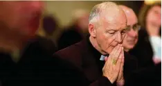  ?? Foto: Shawn Thew, afp ?? Theodore McCarrick soll auf Geheiß des Papstes an einem unbekannte­n Ort „ein Le ben des Gebets und der Buße führen“.