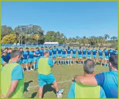  ?? TWITTER LOS PUMAS ?? LEDESMA. El entrenador ya tiene los titulares para mañana.