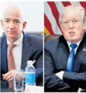  ?? REUTERS ?? Vlasnik Amazona Jeff Bezos i predsjedni­k Donald Trump