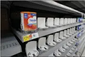  ?? ERIC GAY — THE ASSOCIATED PRESS ?? Shelves typically stocked with baby formula sit mostly empty at a store in San Antonio on Tuesday.