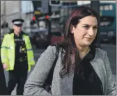  ?? PHOTO: GETTY IMAGES ?? Luciana Berger with police escort