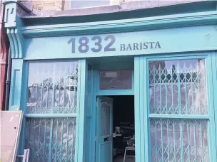  ??  ?? ●● New 1832 Barista Cafe in Bacup was targeted by burglars