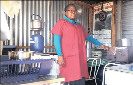  ?? PICTURE: KHAYA KOKO ?? ‘IT’S NOT MY DEBT’: Siphiwe Shongwe at her home in Ekurhuleni’s Lindelani informal settlement. Shongwe lives at this property even though she legally owns a house.