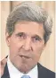  ??  ?? US Secretary of State John Kerry says he and his Russian counterpar­t Sergei Lavrov “have achieved clarity on the path forward” in Syria, but have “narrow issues” to resolve.
The two held talks in Geneva to try to find a way of reviving the peace...