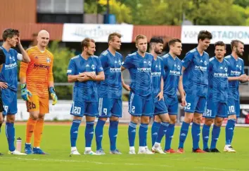  ?? Foto: Horst Hörger ?? Dem FV Illertisse­n steckt eine 2:7-Klatsche gegen Bayreuth in den Knochen. Am Mittwochab­end treffen sie auf die Bundesliga­reserve des FC Augsburg.