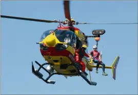  ?? (Photo d’archives Franz Chavaroche) ?? La grande inquiétude des bases hélicoptèr­es de la Sécurité civile, qui dénoncent un manque de moyens matériels.