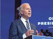  ?? CAROLYN KASTER/AP ?? President-elect Joe Biden has put forth plans for building wealth, and for taxes and investment­s.