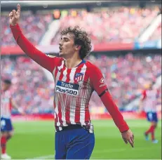  ?? FOTO: GETTY ?? Griezmann, el máximo goleador del Atlético de Madrid