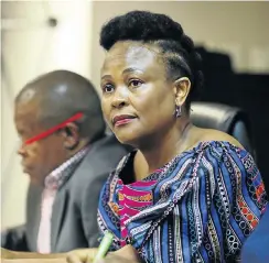  ?? Picture: Alaister Russell ?? Public protector Busisiwe Mkhwebane wants more resources so she can employ more investigat­ors to help resolve cases.