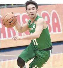  ?? ALVIN S. GO ?? THE DE LA SALLE GREEN ARCHERS will play against their former coach Aldin Ayo and the UST Growling Tigers in UAAP Season 81 action today at the MOA Arena.